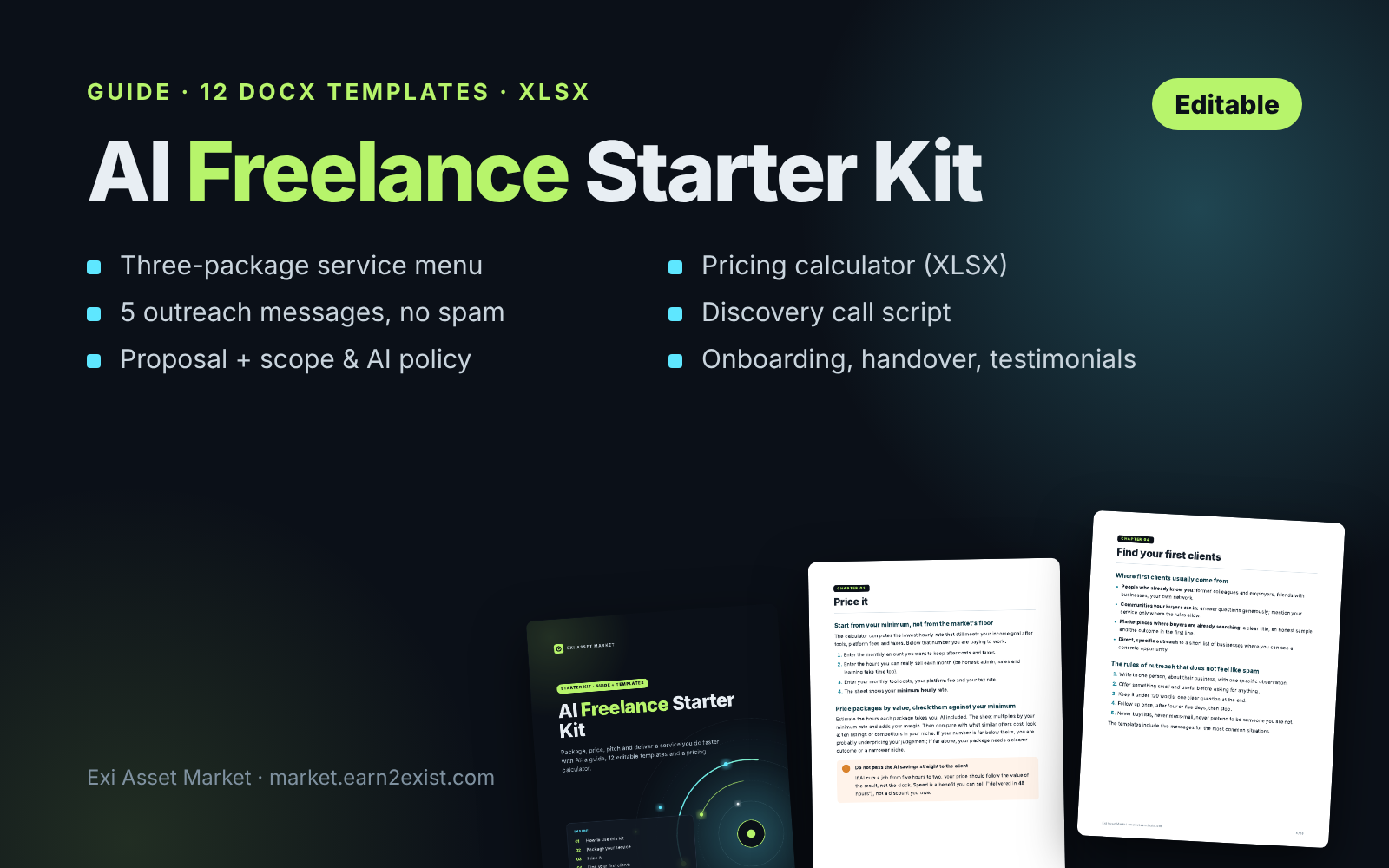 AI Freelance Starter Kit: Pricing, Proposals & 12 Templates
