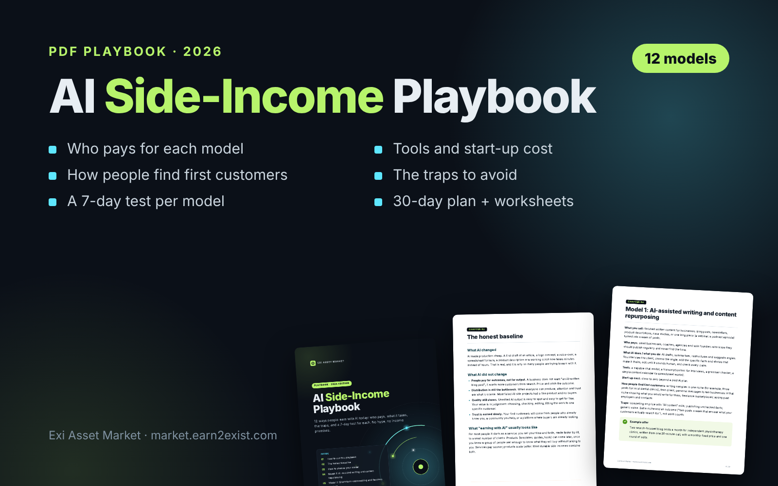 AI Side-Income Playbook: 12 Models, No Hype