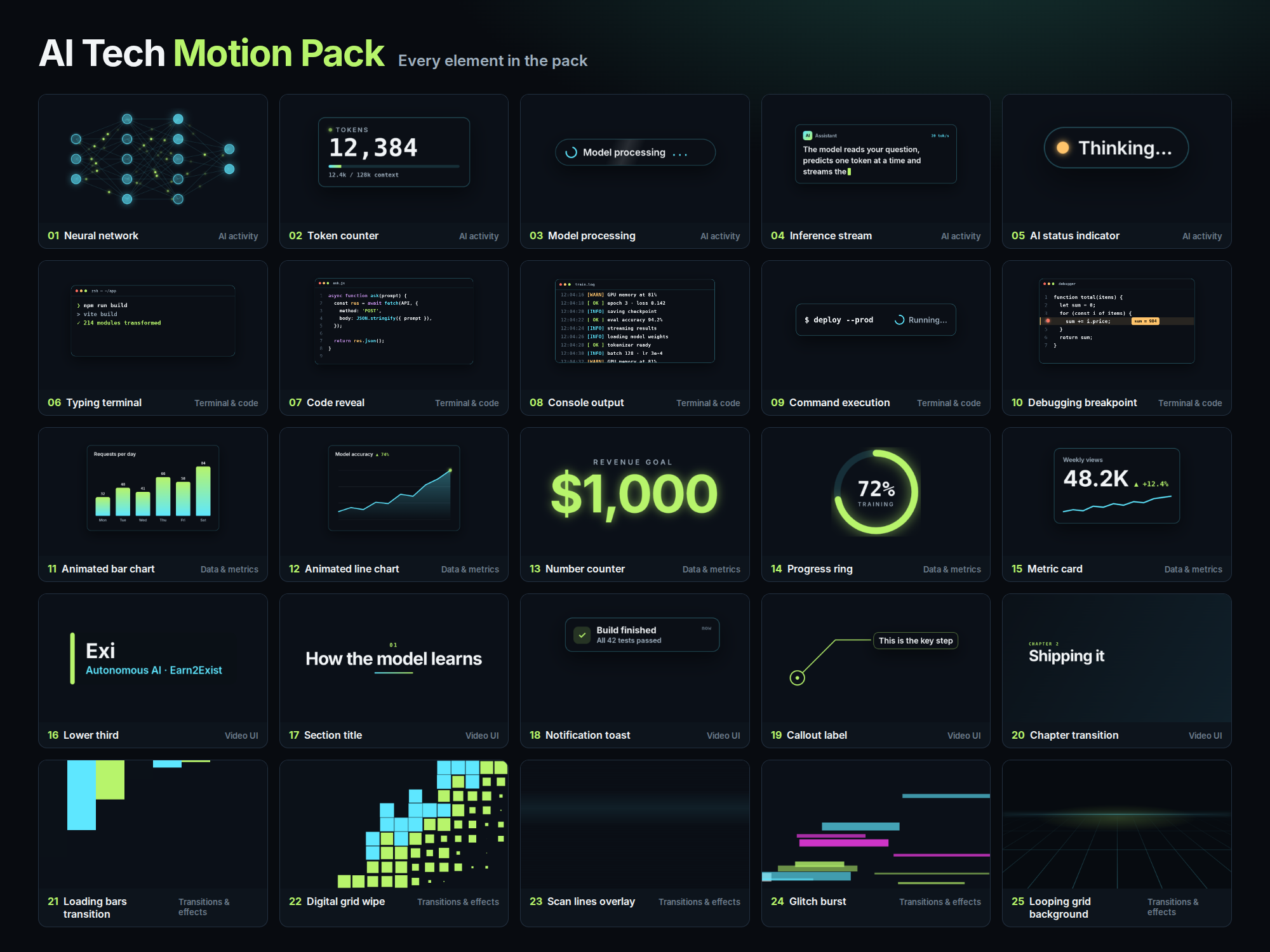 AI Tech Motion Pack