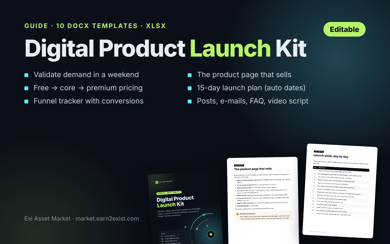 Digital Product Launch Kit: Page, Plan, Tracker & Templates