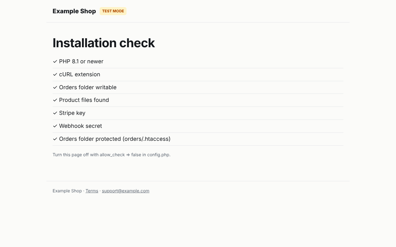 Stripe Digital Seller Kit (PHP)